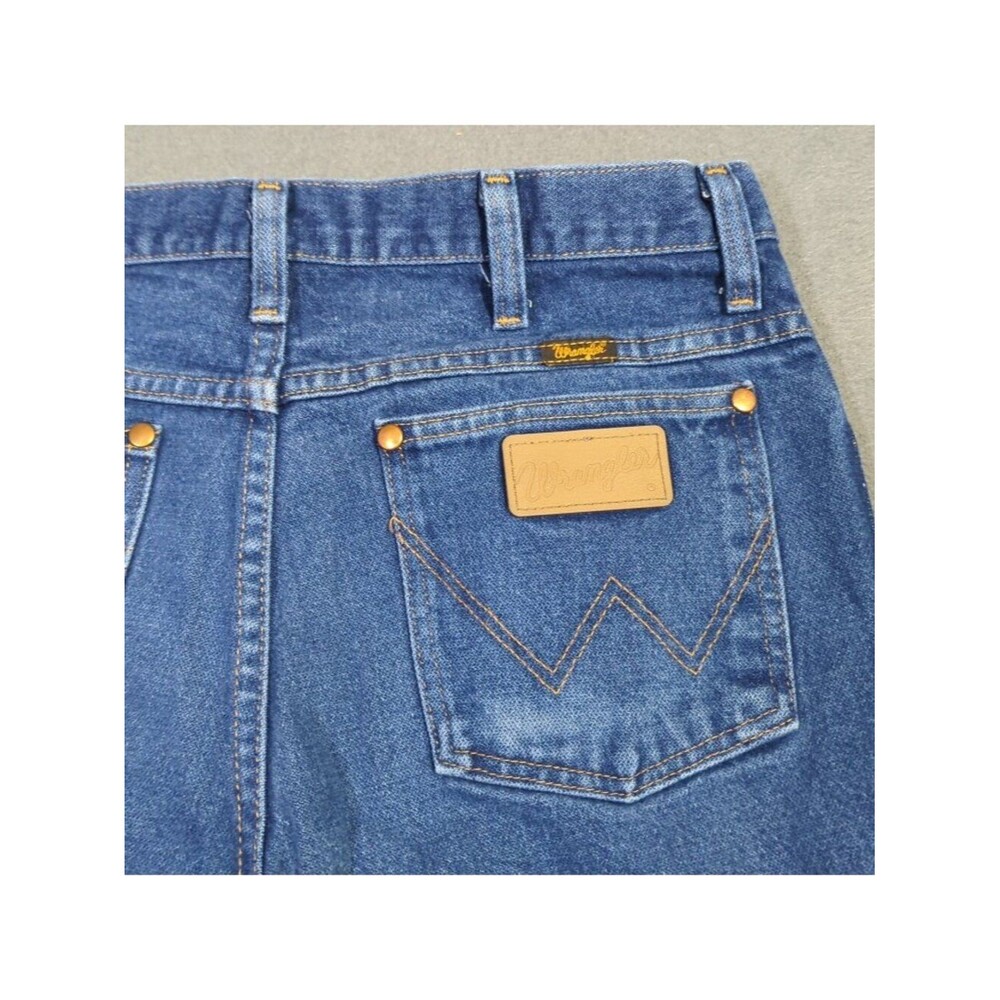 Wrangler Jeans Men's 32x32 Fits 31x31 Blue 936DEN Cowboy Cut Slim Fit Western